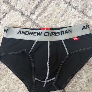 Andrew Christian Black and Gray Men's Briefs